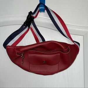 Never used red, white, & blue Amazon fanny pack.